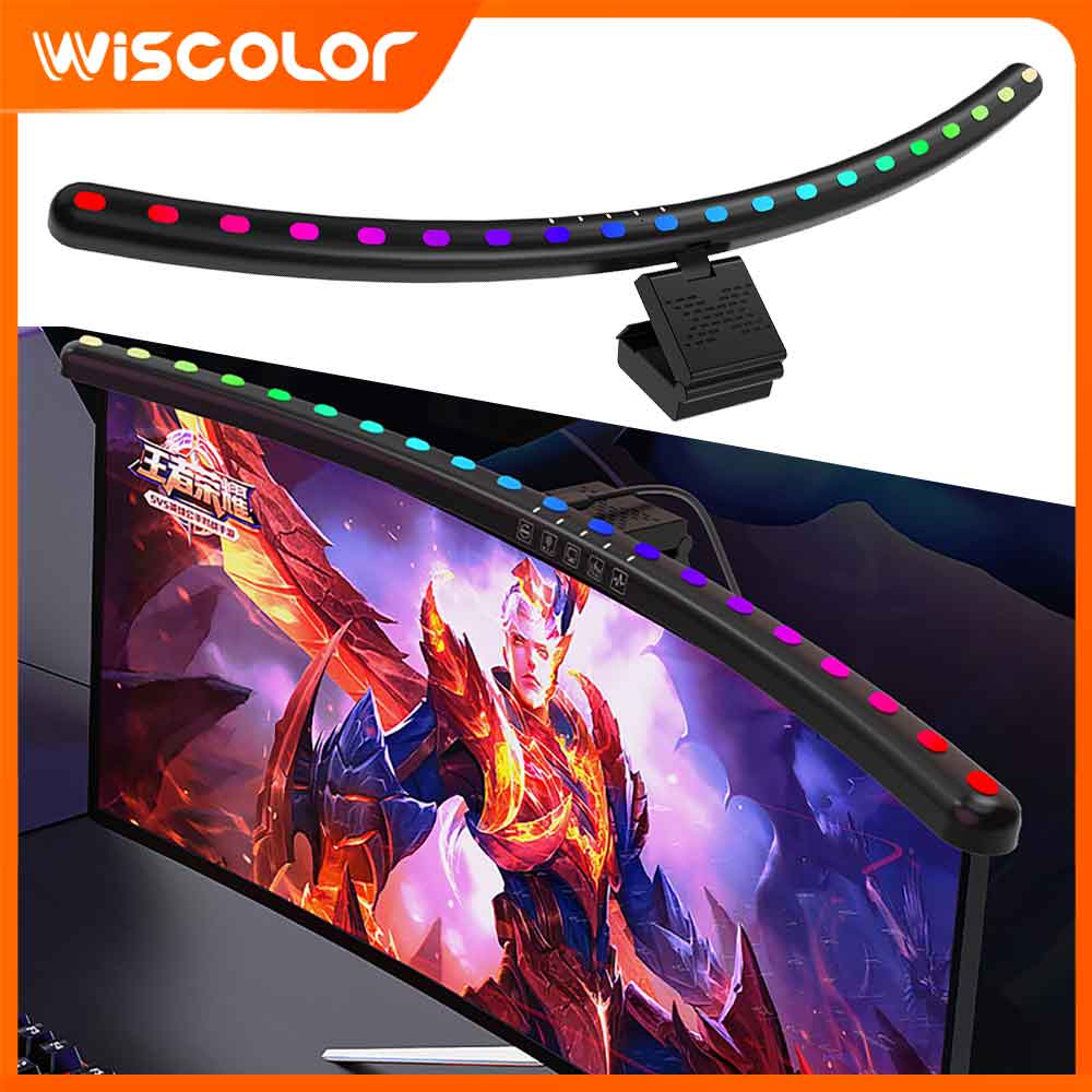Desk Setup For Office - RGB-Lichtleiste Monitor Smart WLAN Raumdekoration LED-Leuchten
