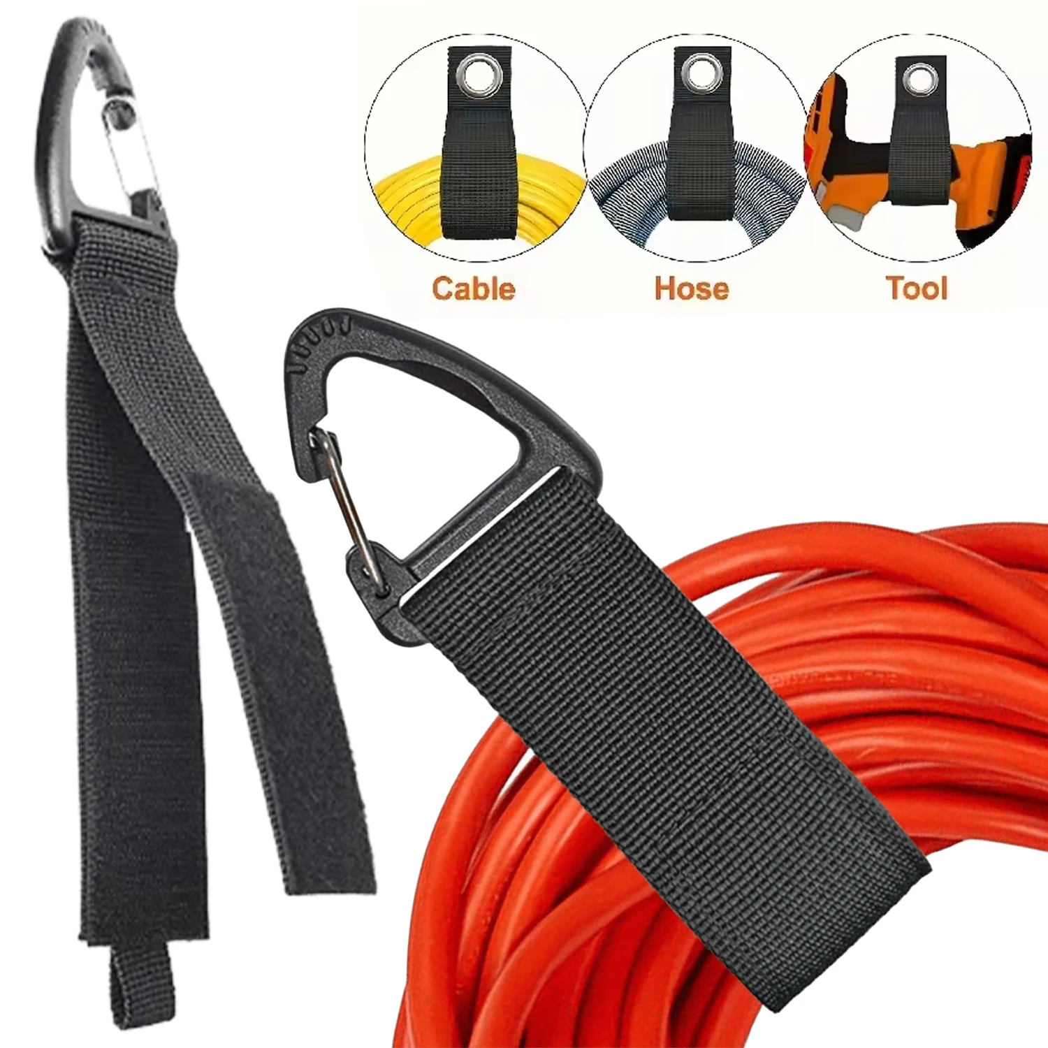 Cable Velcro Strap - Robuster Werkzeugaufbewahrungsgurt zur Wandmontage, Organizer mit