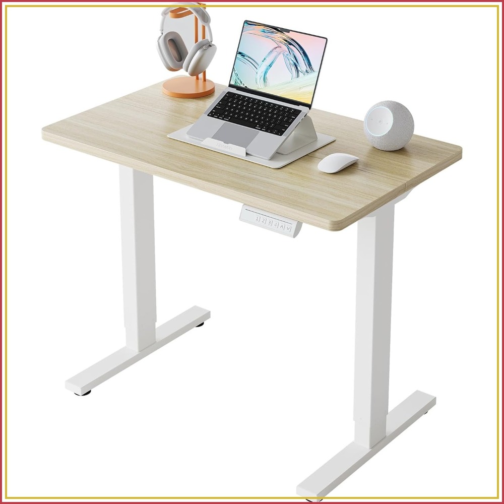 Desk Setup Height - Kleiner elektrischer Stehschreibtisch, höhenverstellbar, 4 Speichereinstellungen,