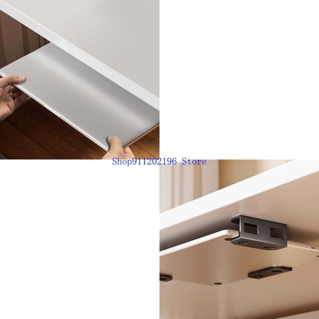 Desk Setup Build - Notebook-Ständer Unter-Schreibtisch-Aufbewahrungshalter Kohlenstoffstahl-Konstruktion Werkzeuglose Einrichtung