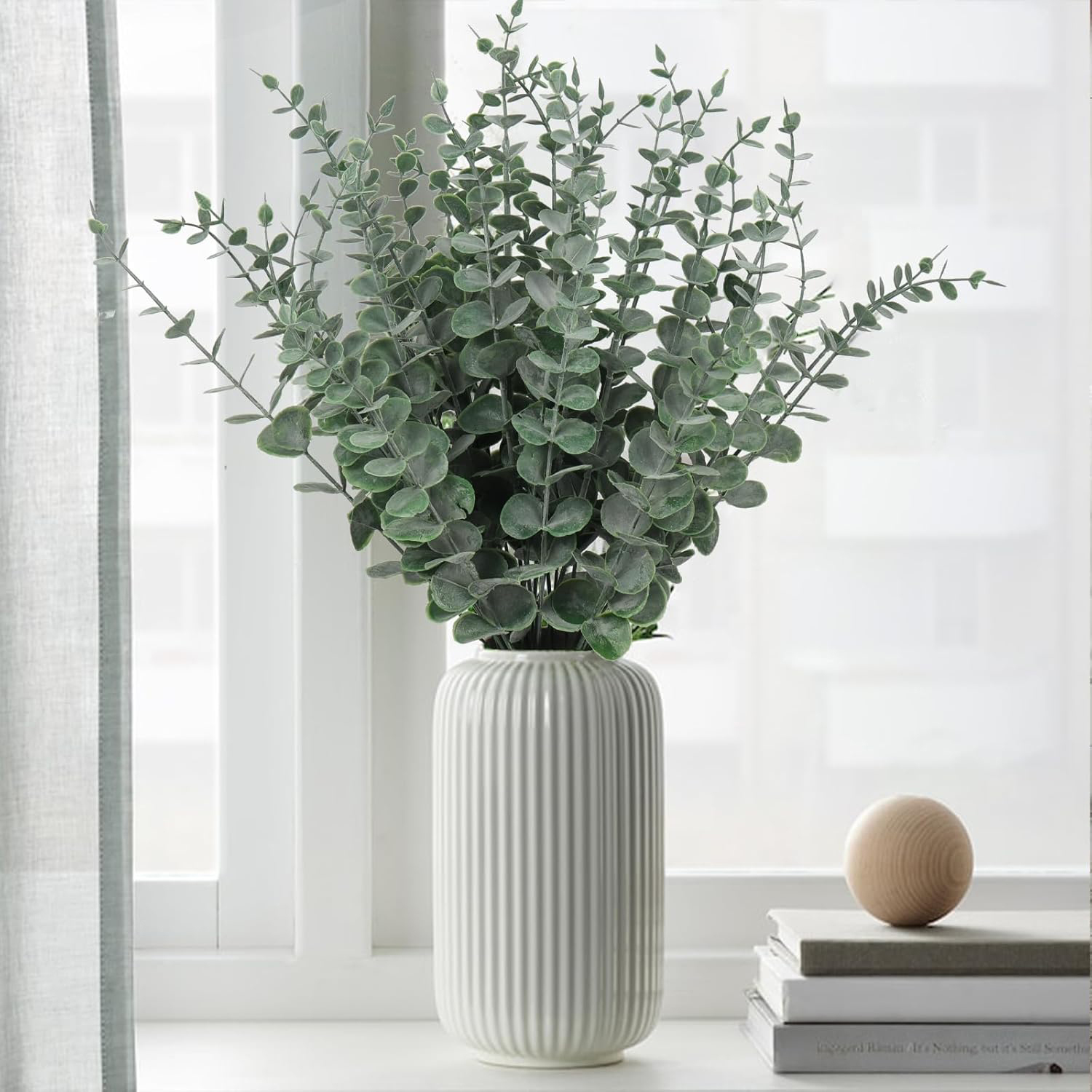 Desk Setup At Home - 10/20 stücke Künstliche Pflanzen Eukalyptus Blätter