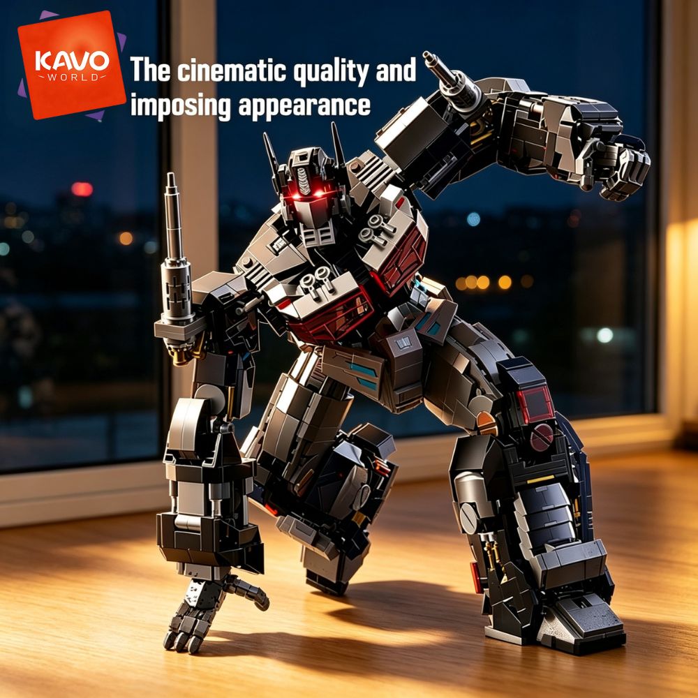 Desk Setup Build - KAVOWORLD 2045-teiliges Future Mecha Roboter-Bausteine-Set, Technisches