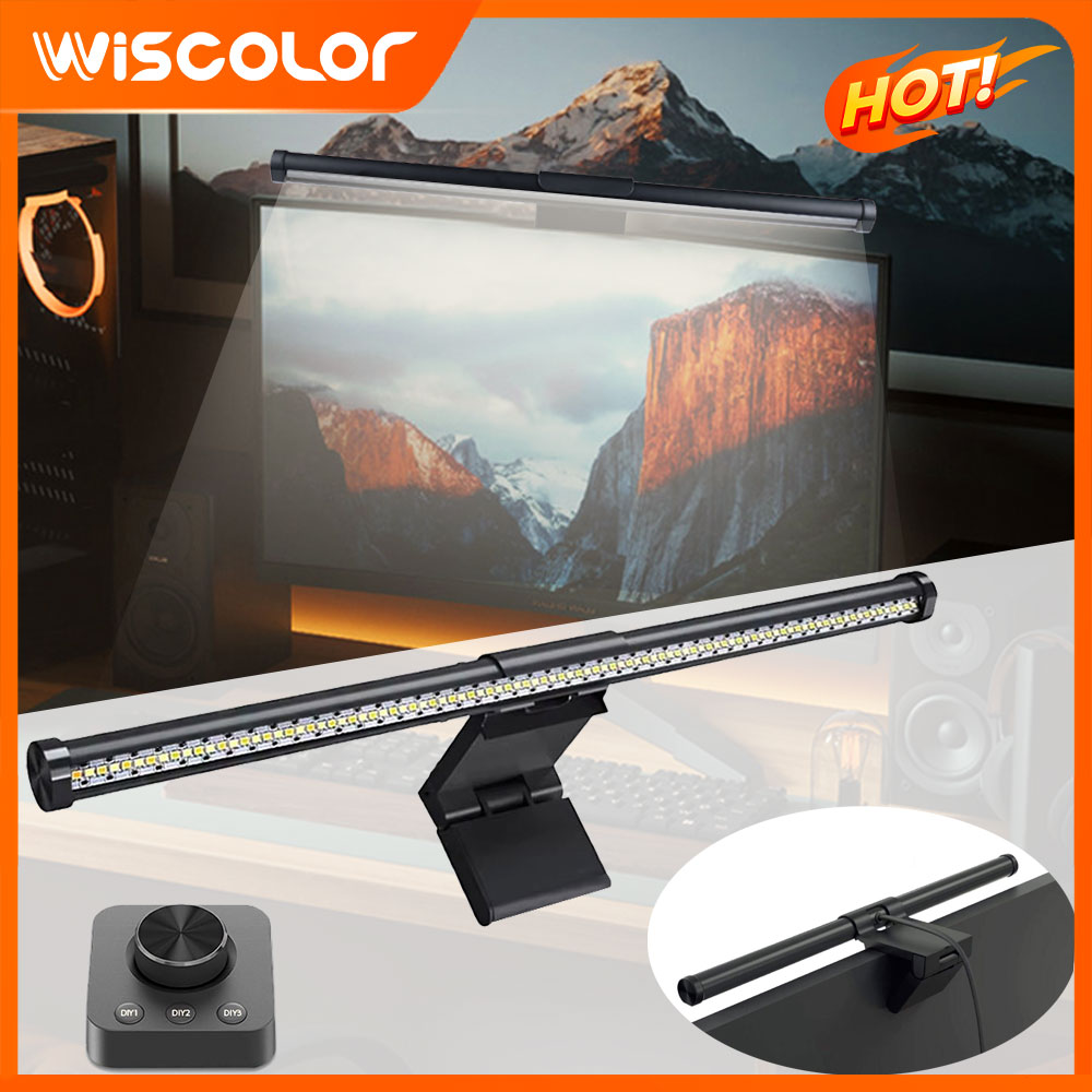 Desk Setup Gadgets - Dimmbare LED-Lichtleiste für Monitore, Fernbedienbare Dekorationsbeleuchtung,