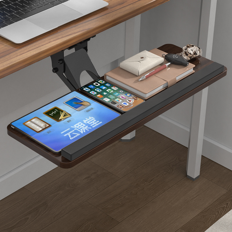 Desk Setup Ergonomics - Ergonomische Tastaturablage für Untertischmontage mit Schwenk-Mauspad,