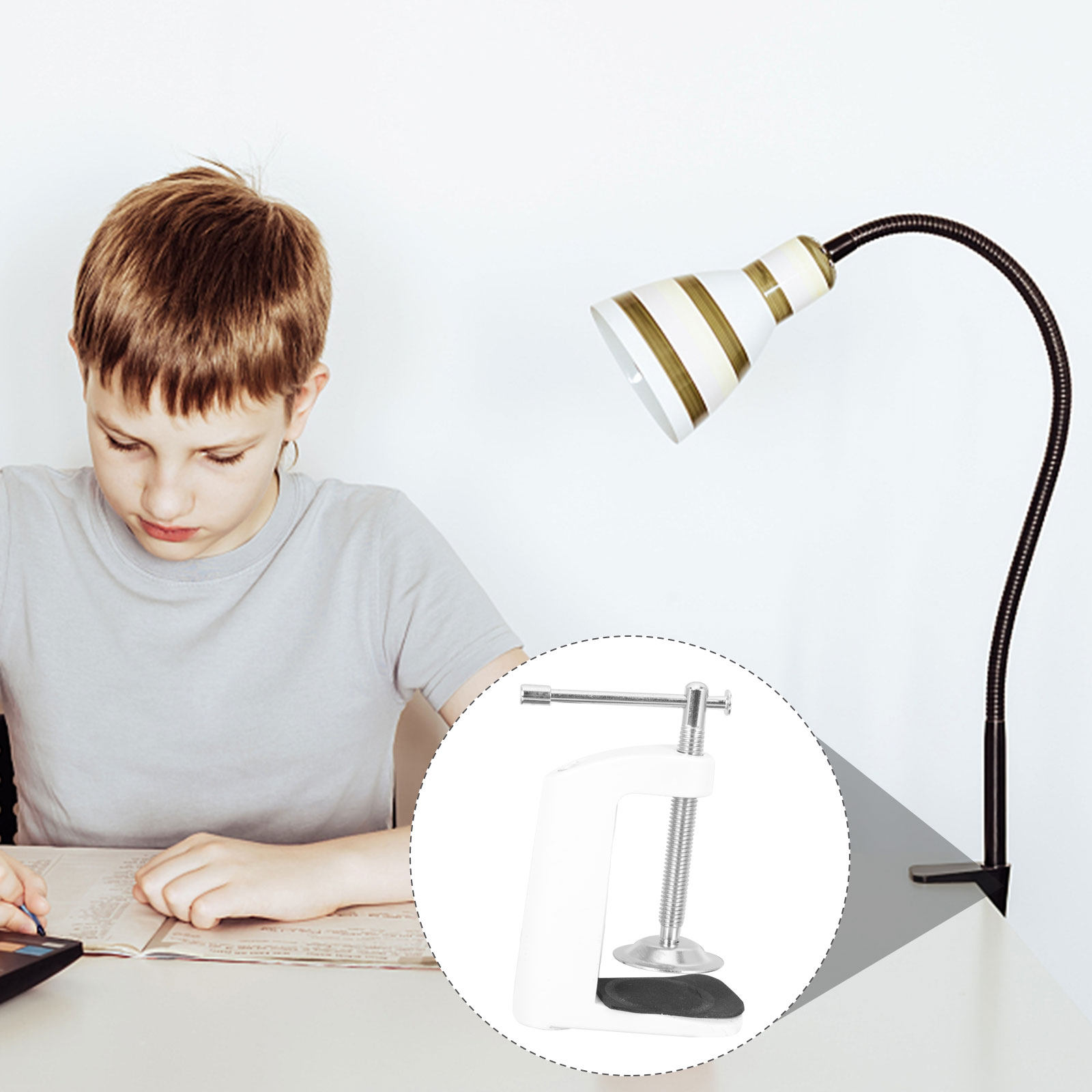 Desk Setup For Office - Schwerlast-Tischklemme mit C-Clip für Lampen oder
