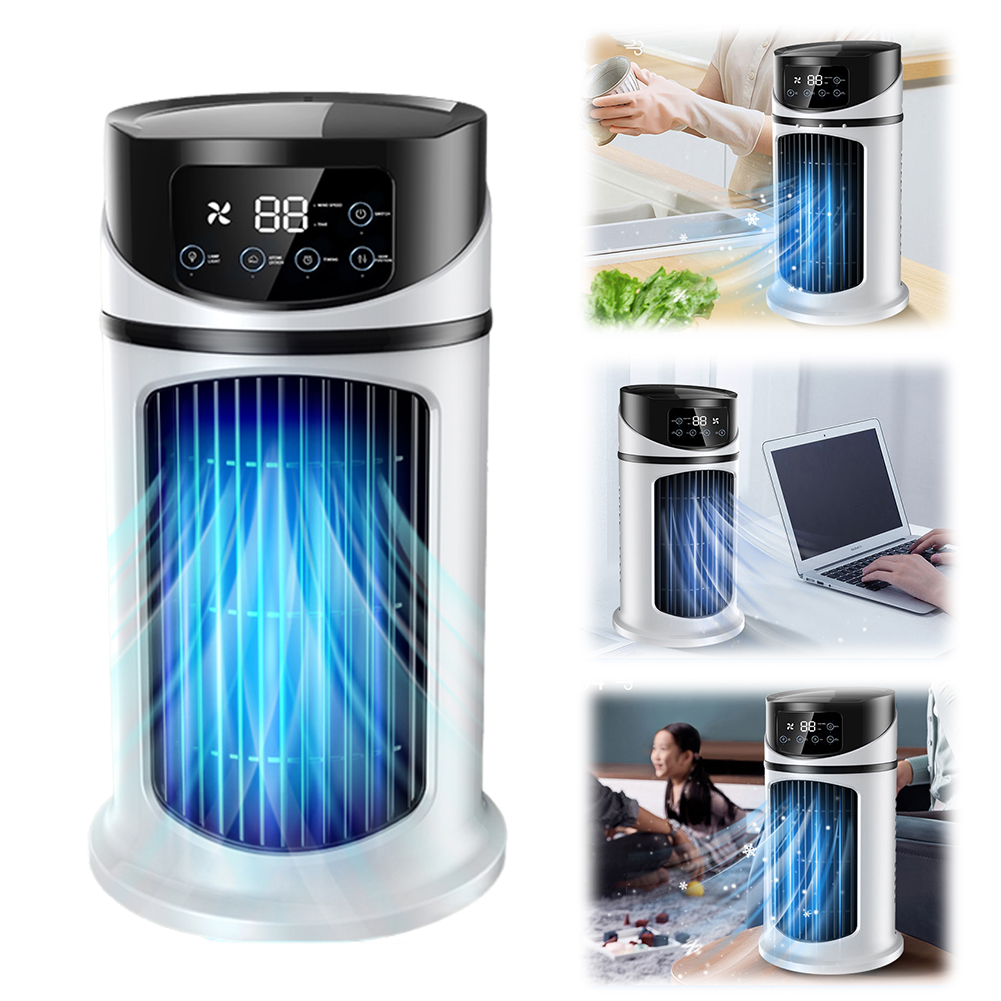 Desk Setup At Home - 3-in-1 Leiser Tischventilator mit 6 Geschwindigkeitsstufen,
