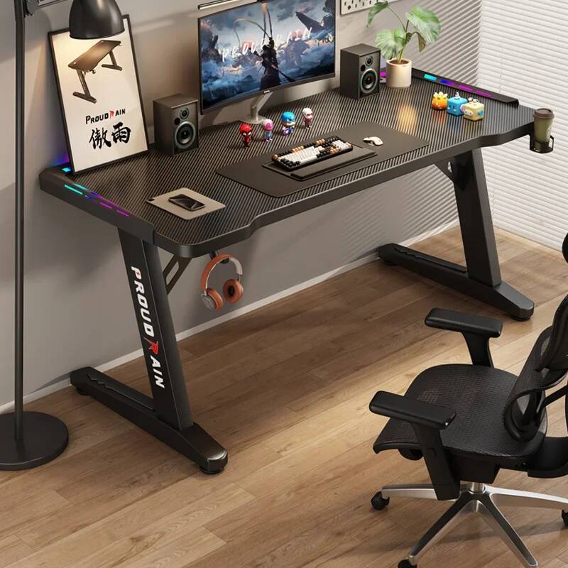 L Shaped Desk Setup - Schreibtische, Setup-Konsole, Gaming-PC, Notebook, Computer, Kaffee,