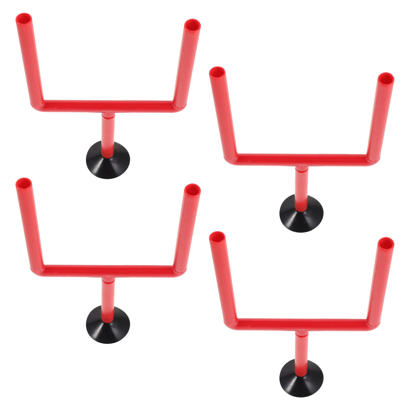 Desk Setup Kids - 4-teiliges Tischfußball-Tor-Set Leuchtend Rote Mini-Fußballtore Einfacher