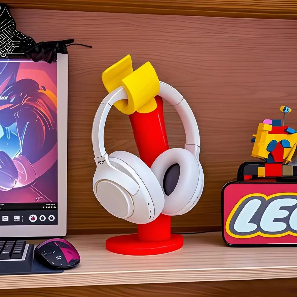 Kreativer süßer Headset-Stände – Desk Setup Kids Bewertung und Preis