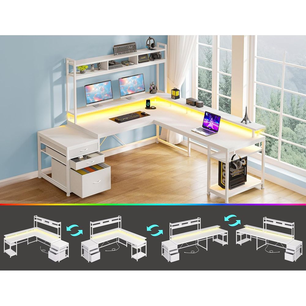 104-Zoll L-förmiger Schreibtis – L Shaped Desk Setup Bewertung und Preis