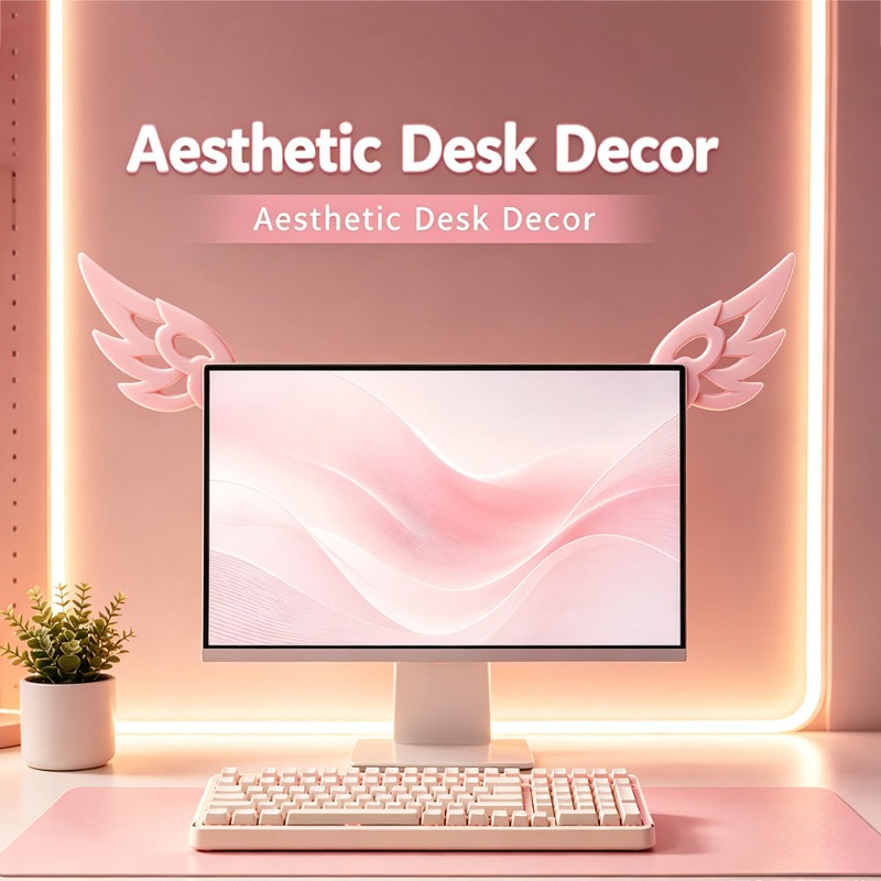 Kawaii 3D Flügel-Dekoration fü – Desk Setup Gadgets Bewertung und Preis