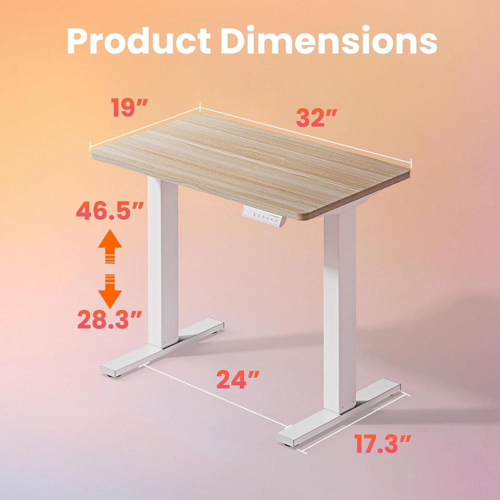 Kleiner elektrischer Stehschre – Desk Setup Height Bewertung und Preis