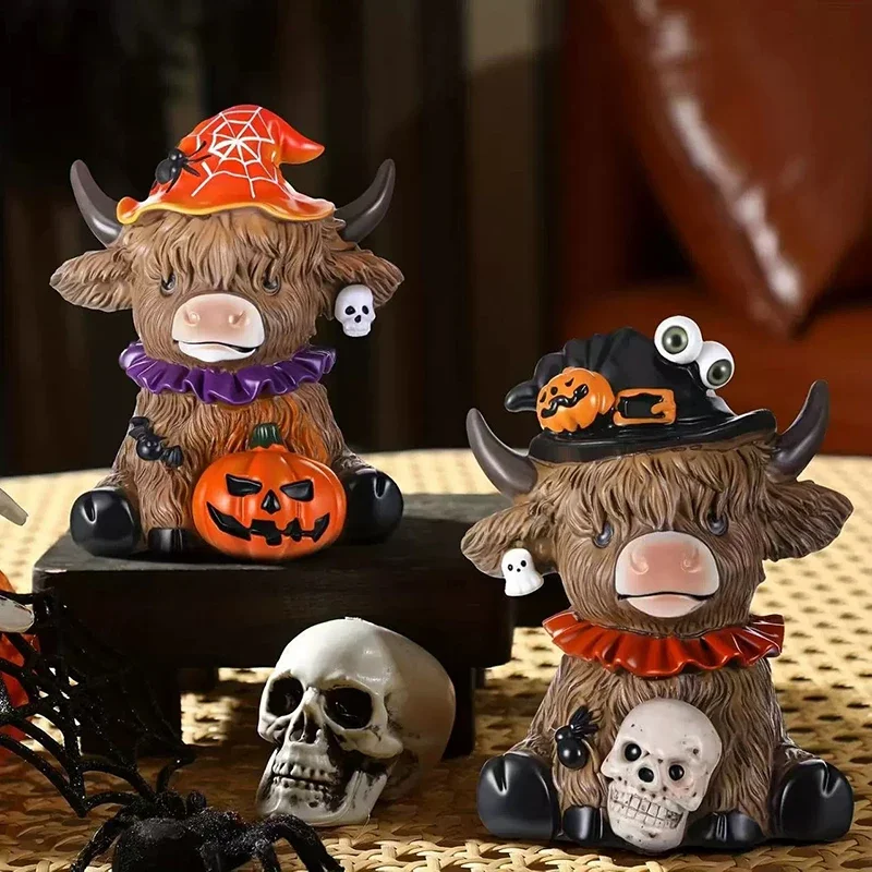 Highland Cow Figuren Harz Figu – Desk Setup At Home Bewertung und Preis