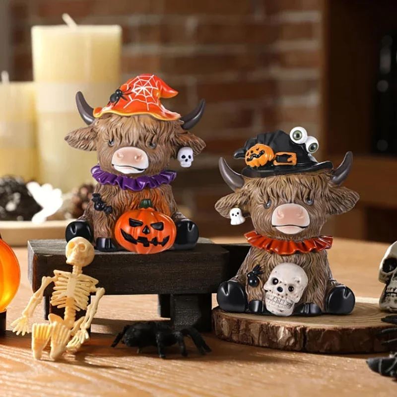 Highland Cow Figuren Harz Figu – Desk Setup At Home Bewertung und Preis