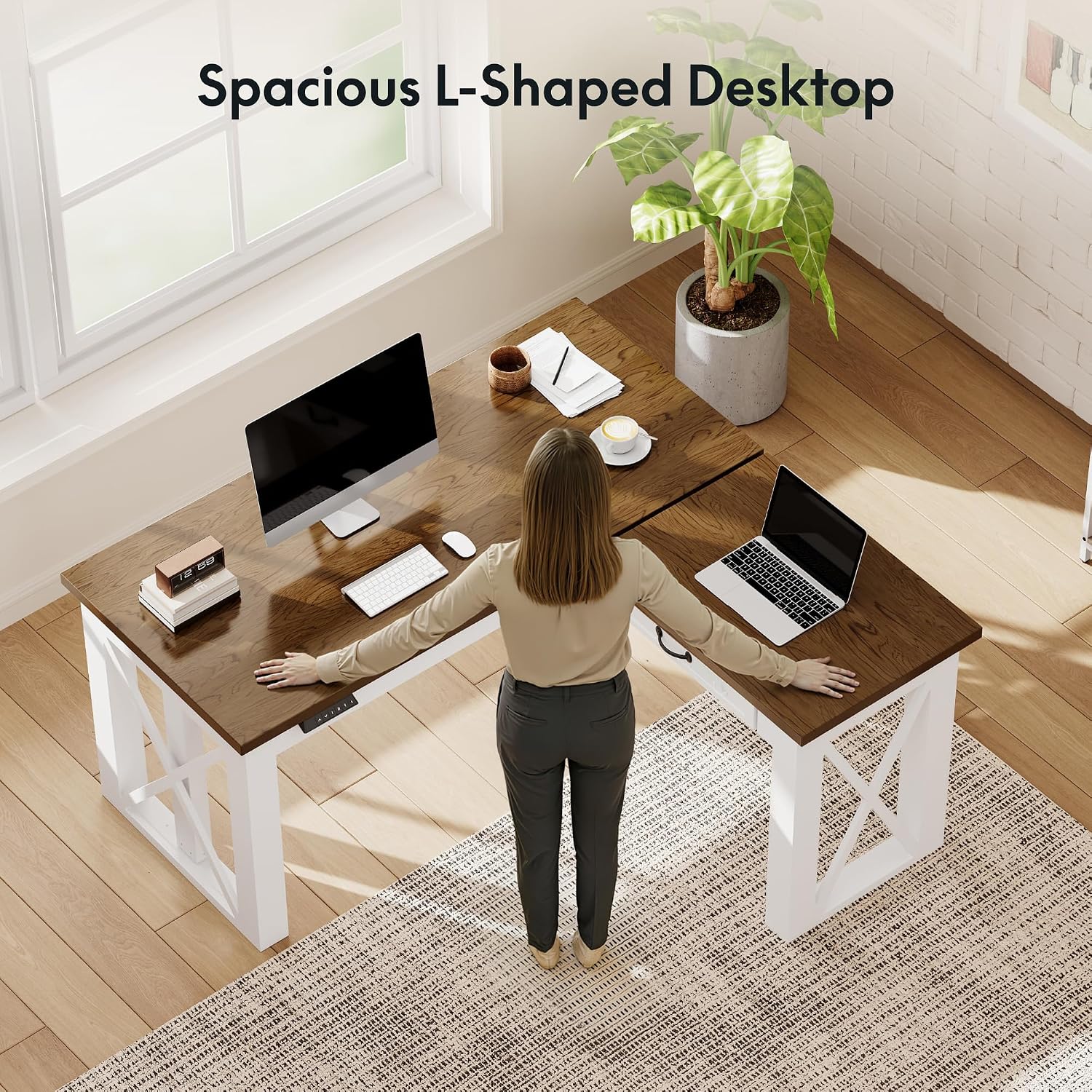 L-förmiger Stehschreibtisch mi – L Shaped Desk Setup Bewertung und Preis