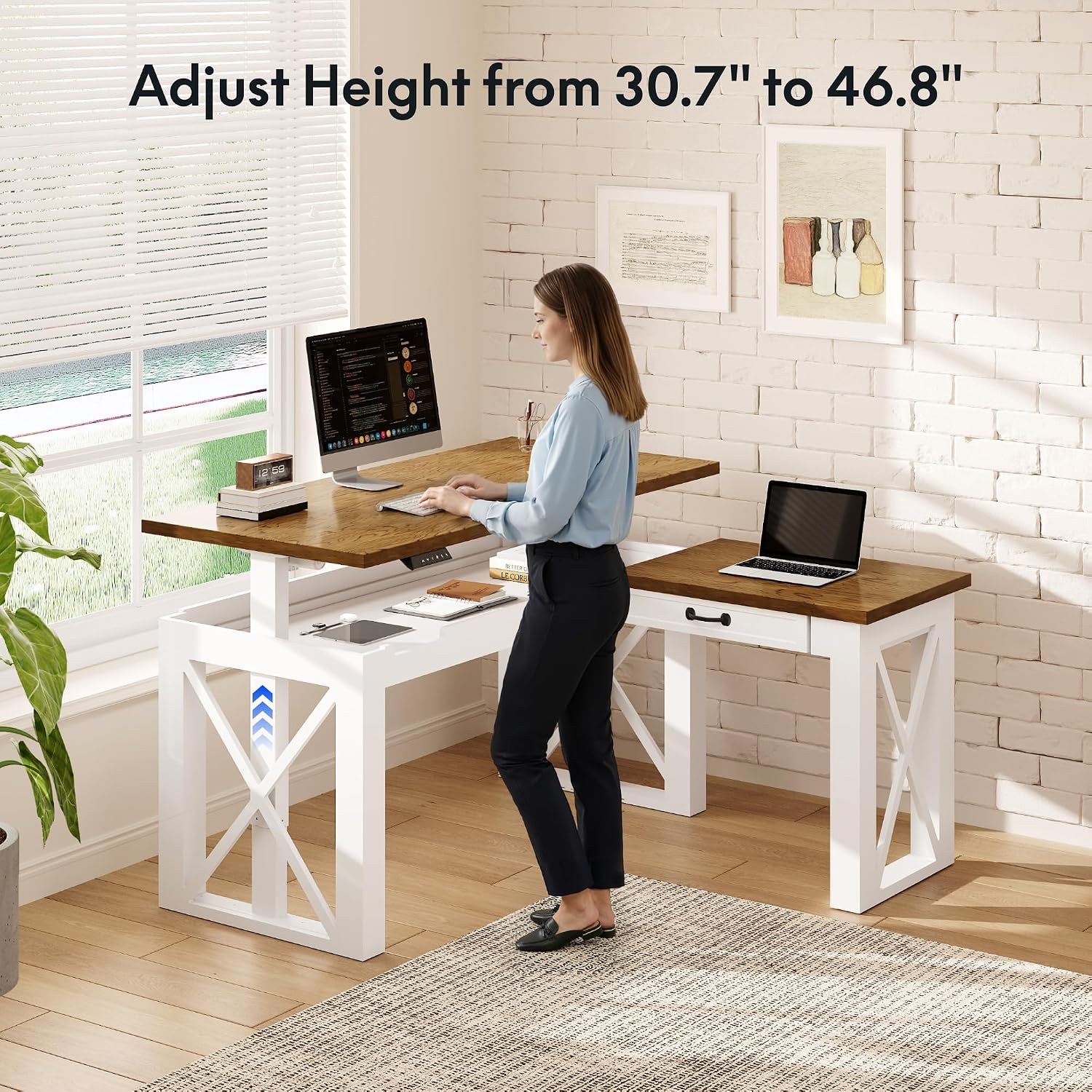 L-förmiger Stehschreibtisch mi – L Shaped Desk Setup Bewertung und Preis