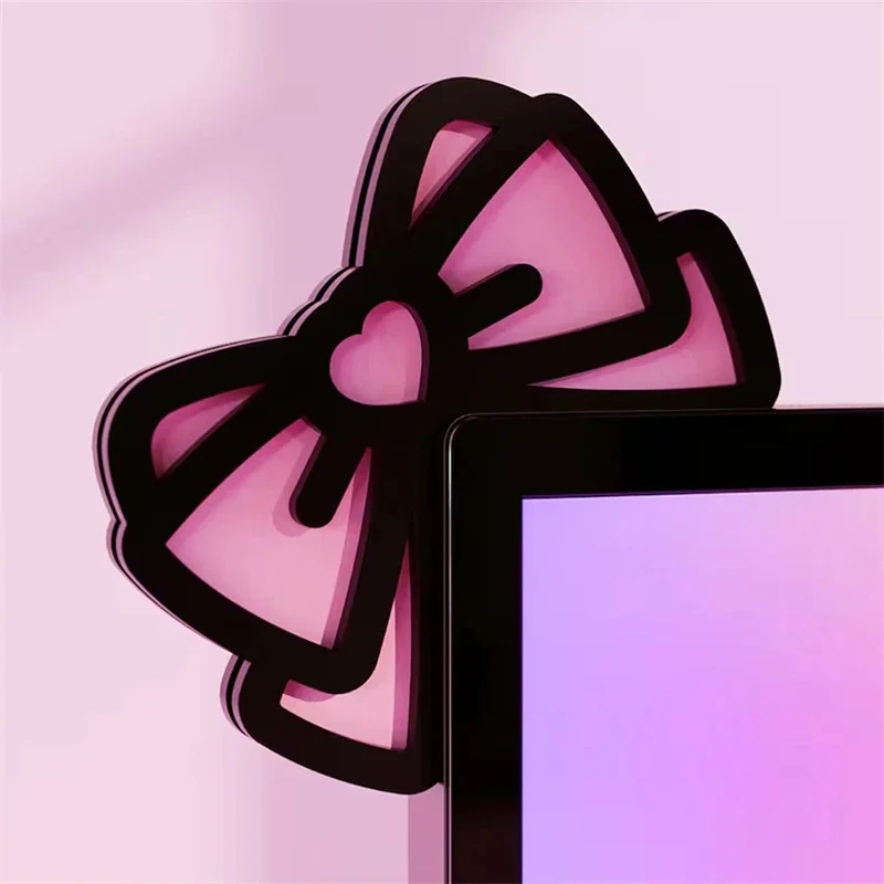 Kawaii rosa Acryl Schleife Mon – Desk Setup For Office Bewertung und Preis