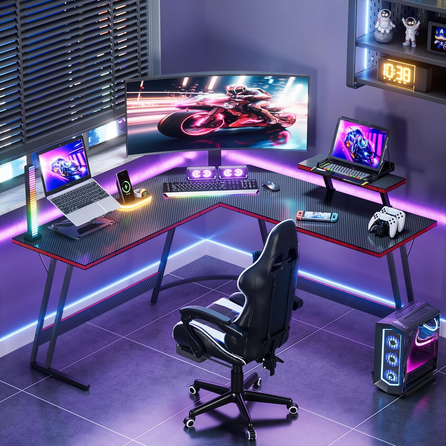 L-förmiger, verstellbarer Gami – L Shaped Desk Setup Bewertung und Preis