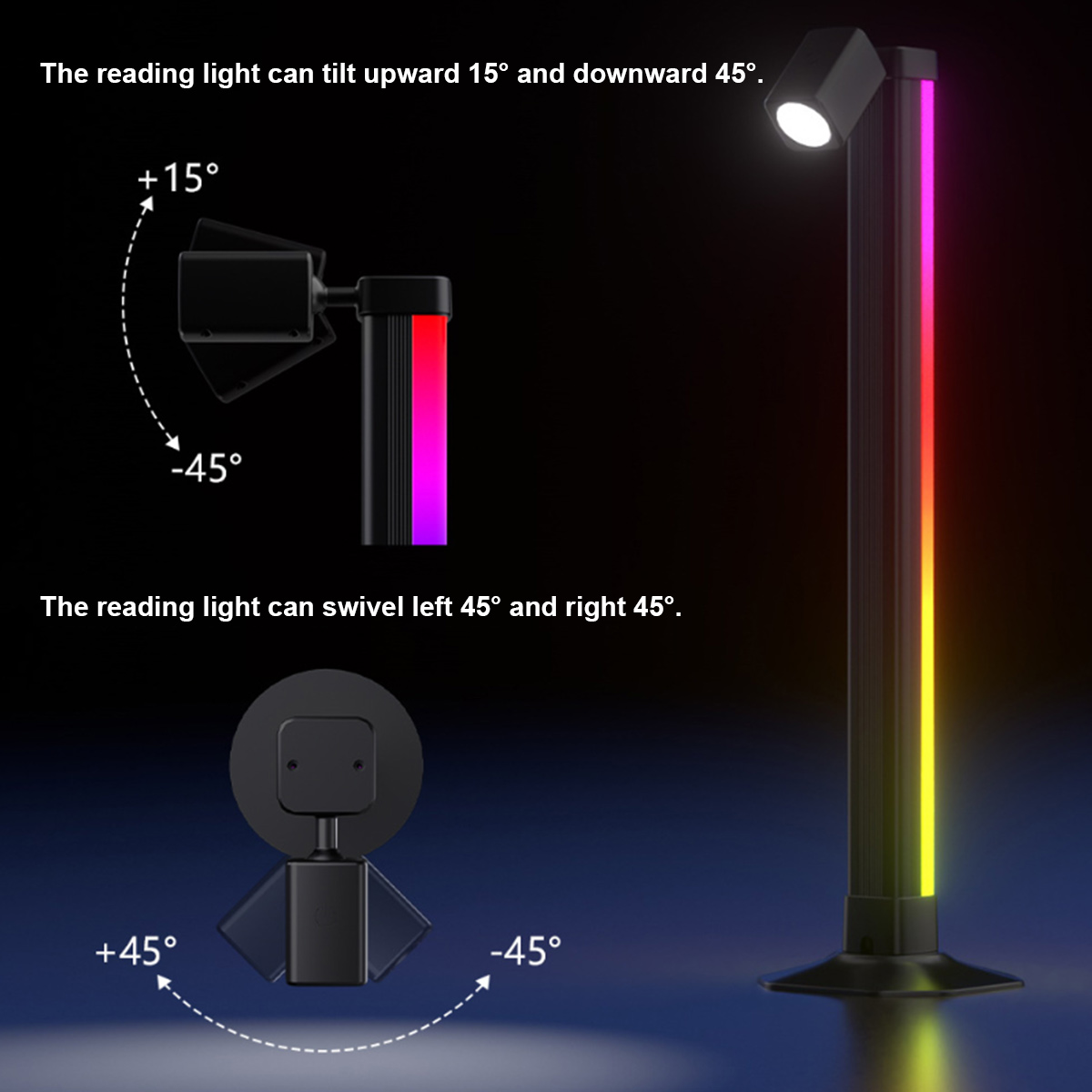 Smarte LED-Lichtleiste RGB mit – Desk Setup Tv Bewertung und Preis